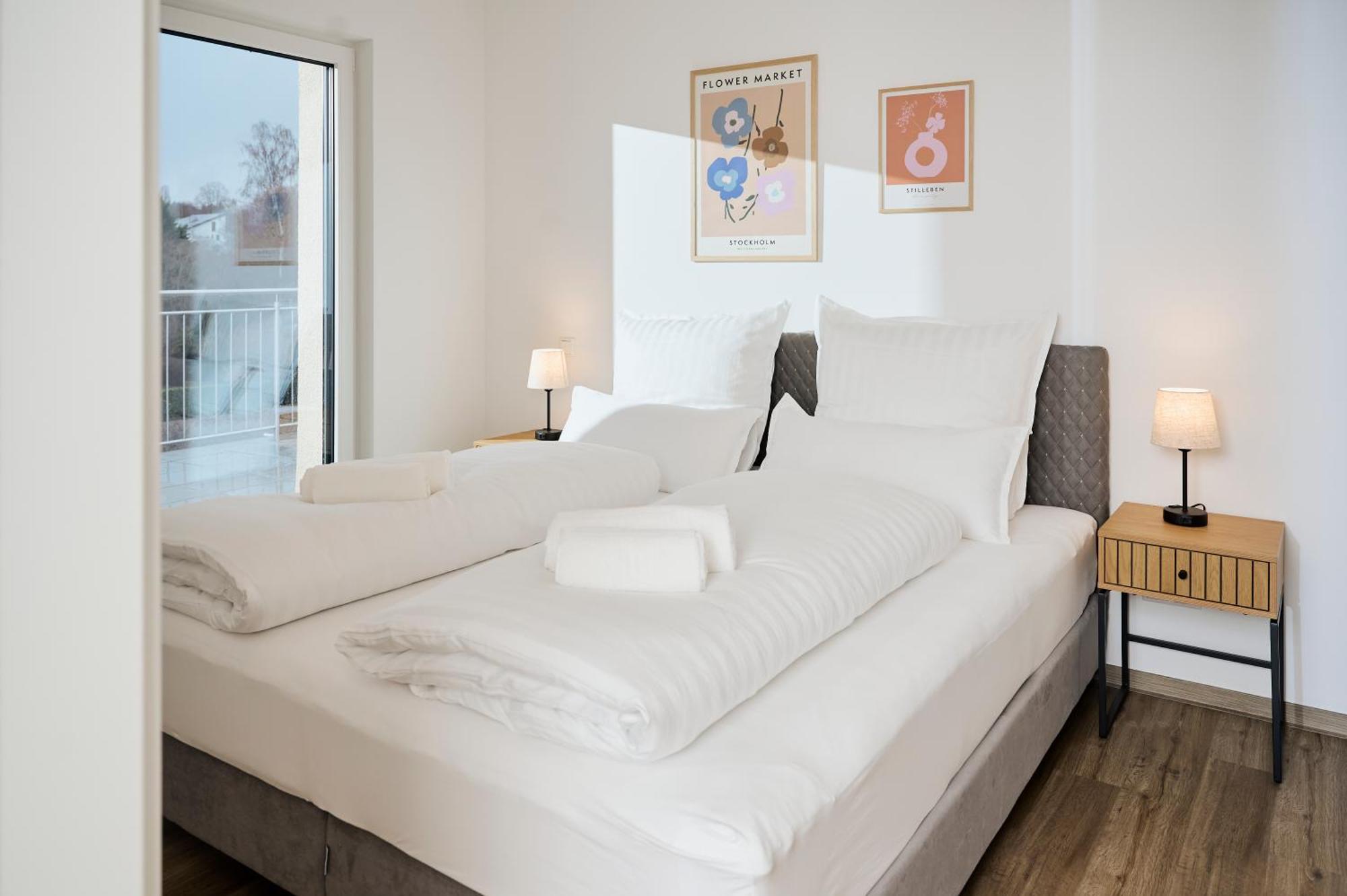 Moderne Apartments Mit Highspeed-Wlan Und Gratis-Tiefgarage Ihr Perfekter Rueckzugsort Nahe Dem Zentrum Und Der Therme I Barrierearm Bad Kissingen Bagian luar foto