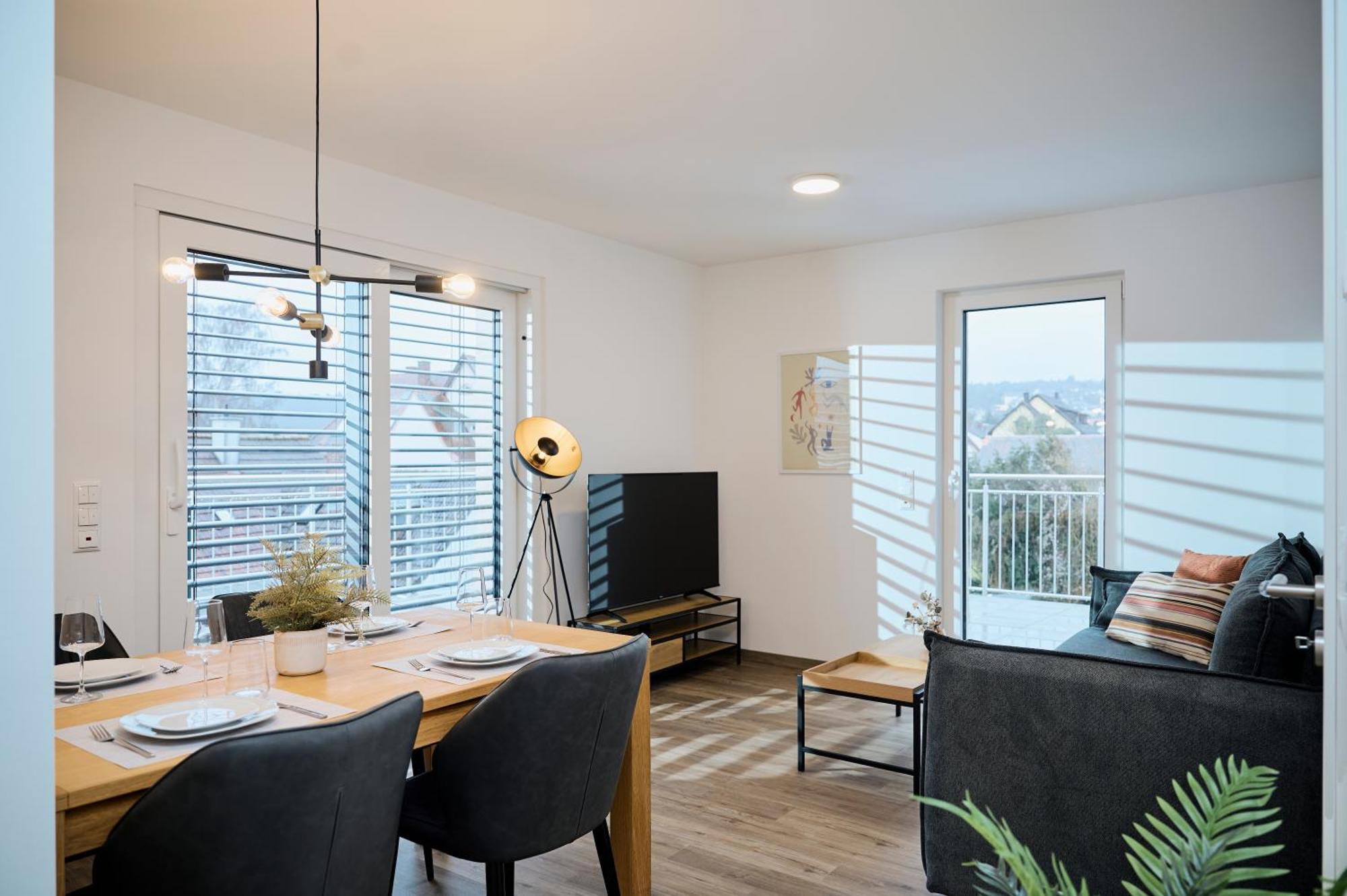 Moderne Apartments Mit Highspeed-Wlan Und Gratis-Tiefgarage Ihr Perfekter Rueckzugsort Nahe Dem Zentrum Und Der Therme I Barrierearm Bad Kissingen Bagian luar foto