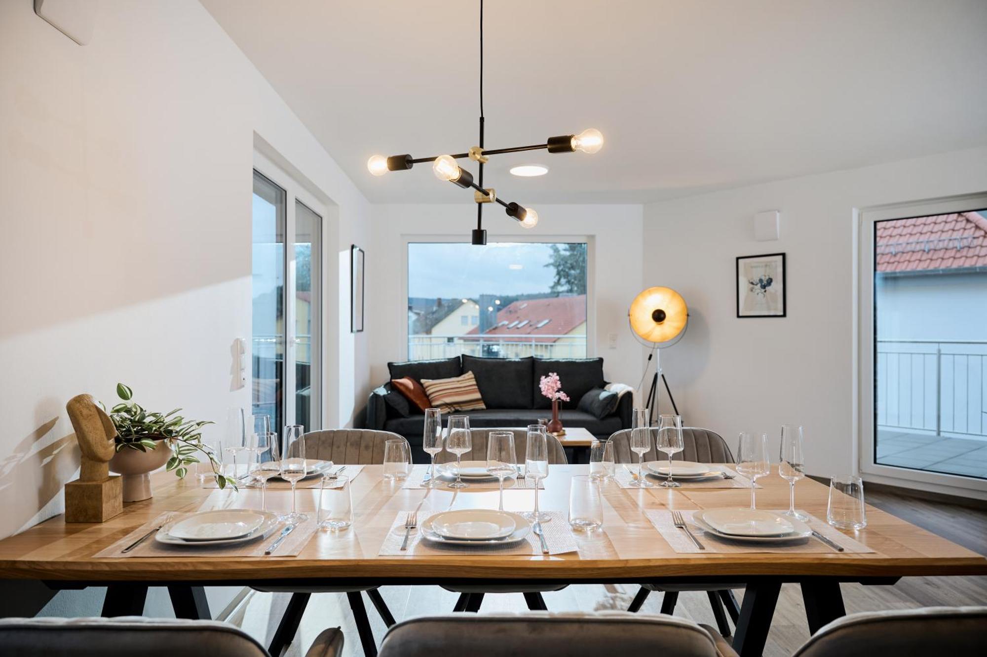 Moderne Apartments Mit Highspeed-Wlan Und Gratis-Tiefgarage Ihr Perfekter Rueckzugsort Nahe Dem Zentrum Und Der Therme I Barrierearm Bad Kissingen Bagian luar foto