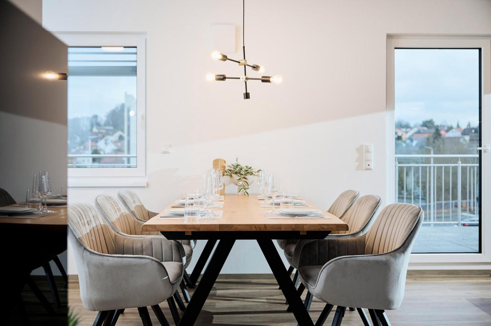 Moderne Apartments Mit Highspeed-Wlan Und Gratis-Tiefgarage Ihr Perfekter Rueckzugsort Nahe Dem Zentrum Und Der Therme I Barrierearm Bad Kissingen Bagian luar foto