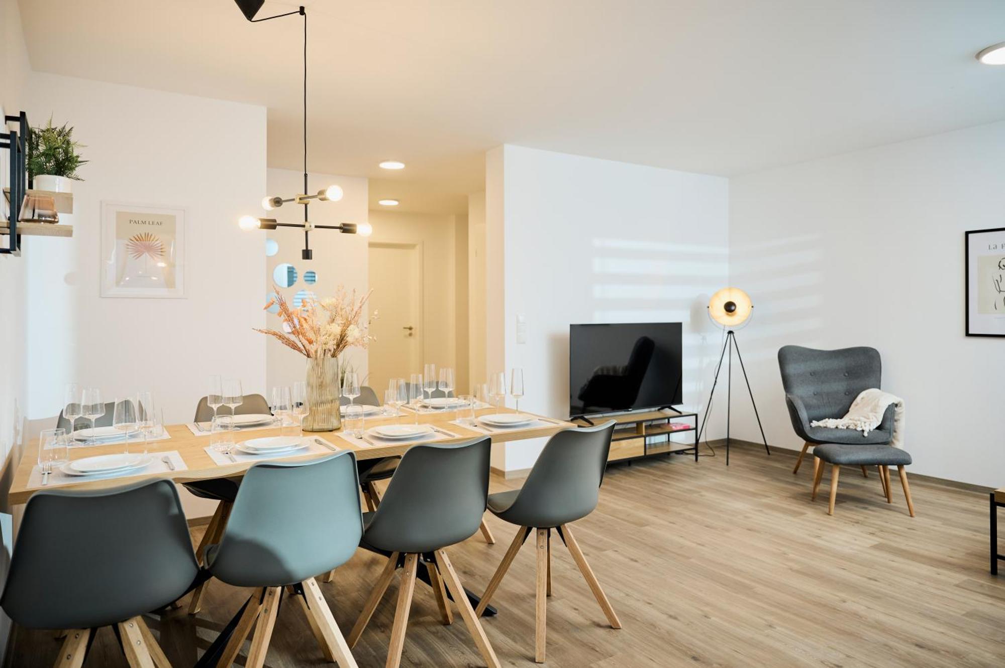 Moderne Apartments Mit Highspeed-Wlan Und Gratis-Tiefgarage Ihr Perfekter Rueckzugsort Nahe Dem Zentrum Und Der Therme I Barrierearm Bad Kissingen Bagian luar foto
