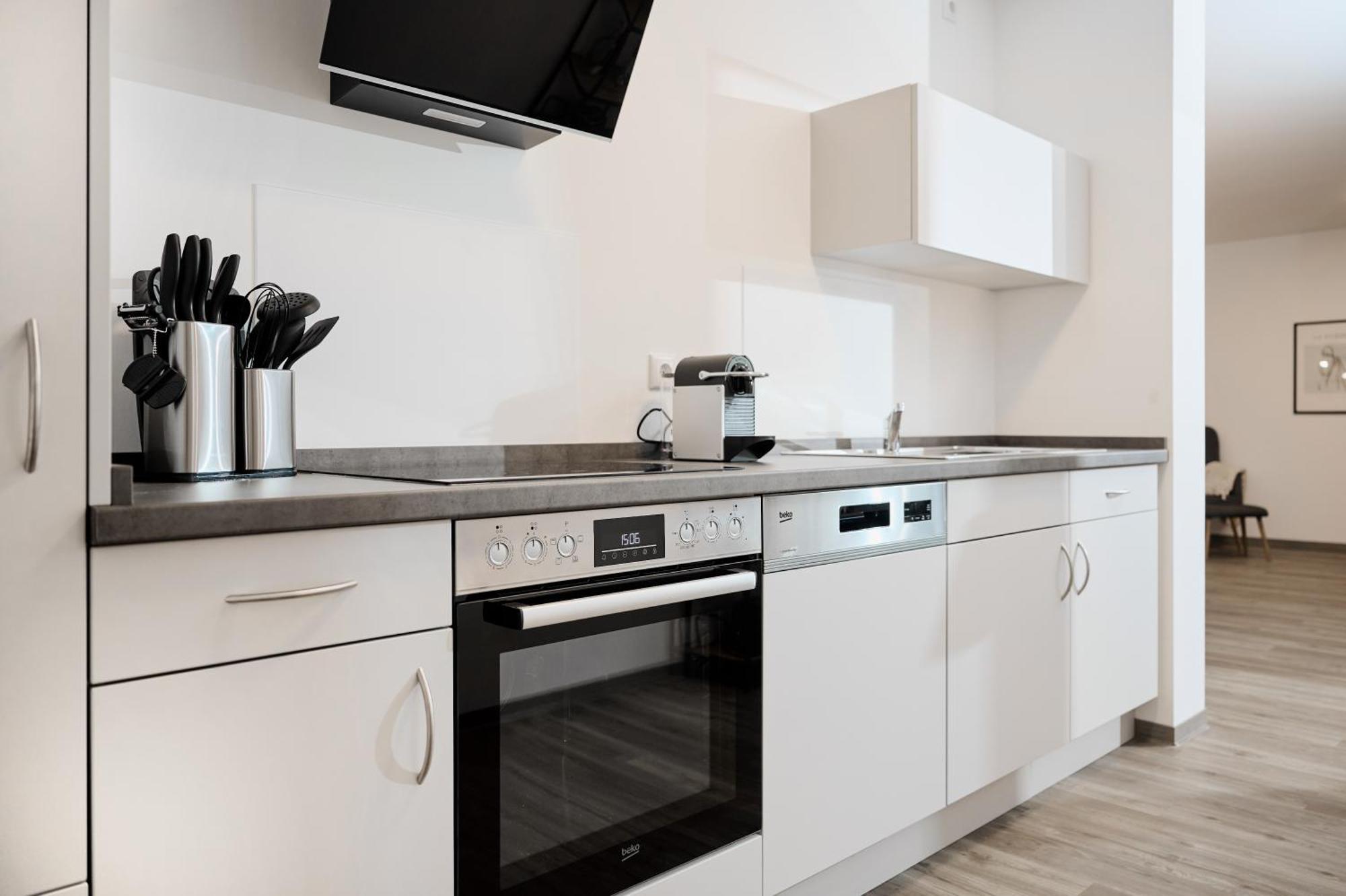 Moderne Apartments Mit Highspeed-Wlan Und Gratis-Tiefgarage Ihr Perfekter Rueckzugsort Nahe Dem Zentrum Und Der Therme I Barrierearm Bad Kissingen Bagian luar foto