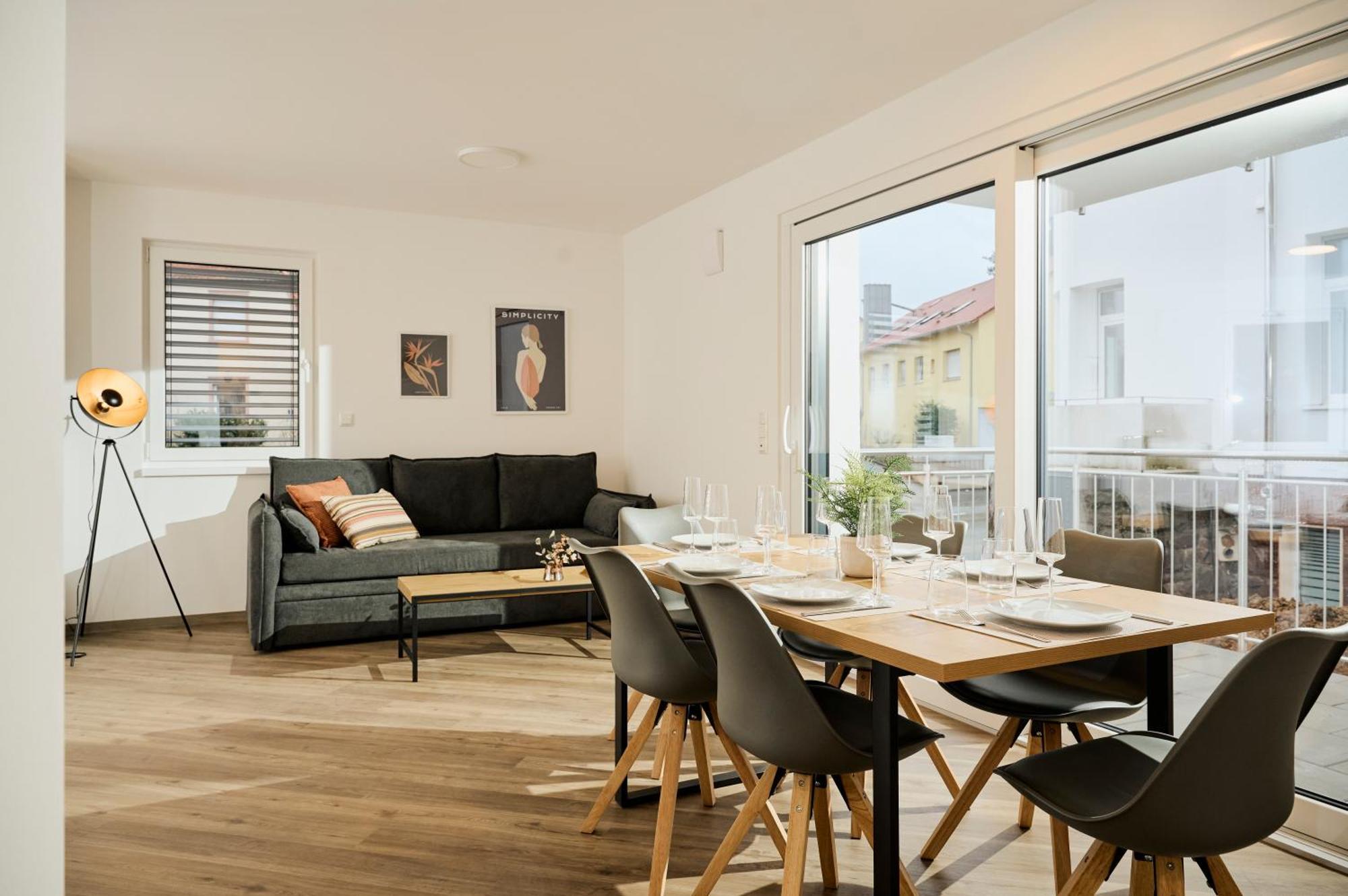 Moderne Apartments Mit Highspeed-Wlan Und Gratis-Tiefgarage Ihr Perfekter Rueckzugsort Nahe Dem Zentrum Und Der Therme I Barrierearm Bad Kissingen Bagian luar foto