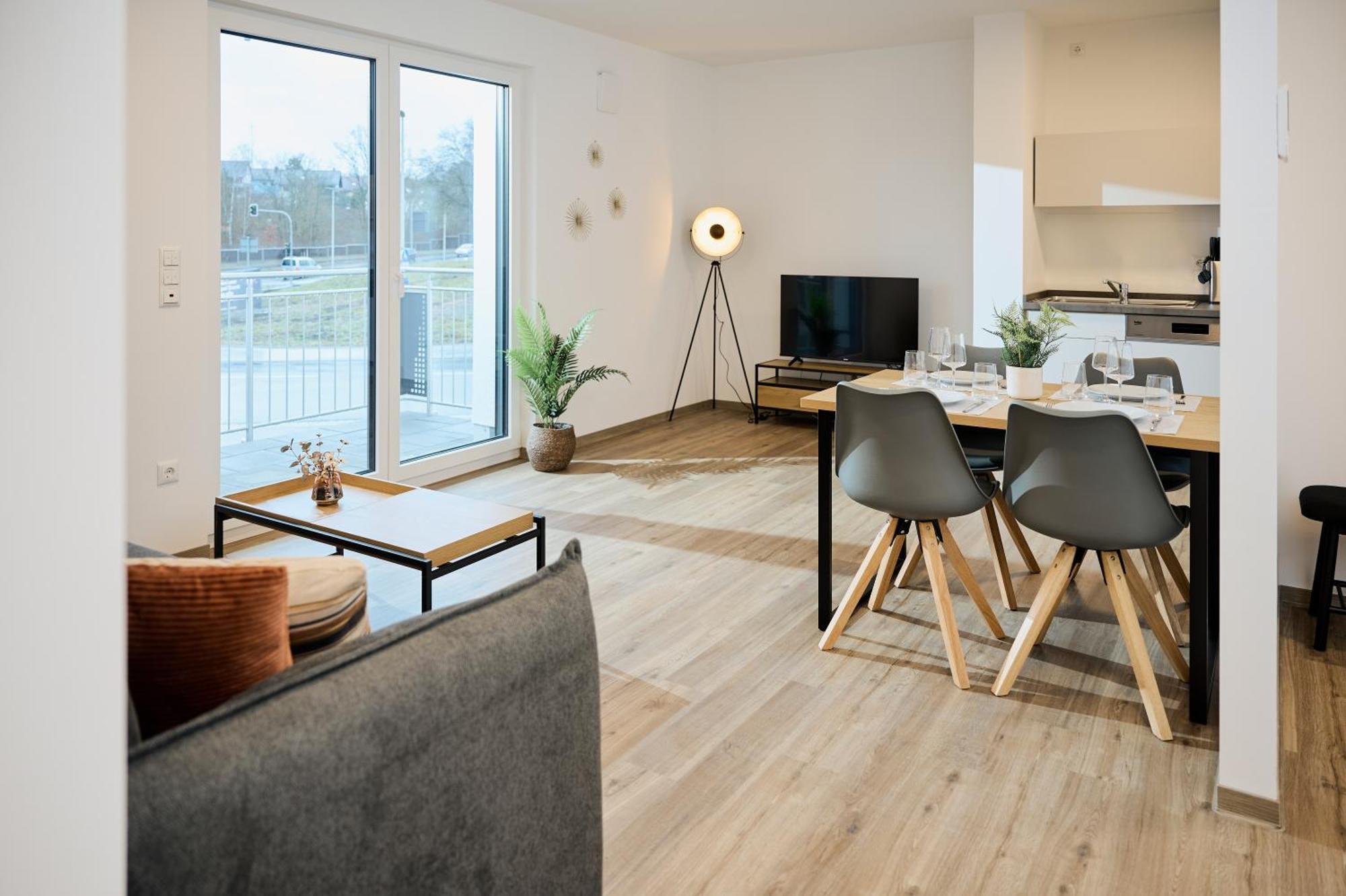 Moderne Apartments Mit Highspeed-Wlan Und Gratis-Tiefgarage Ihr Perfekter Rueckzugsort Nahe Dem Zentrum Und Der Therme I Barrierearm Bad Kissingen Bagian luar foto